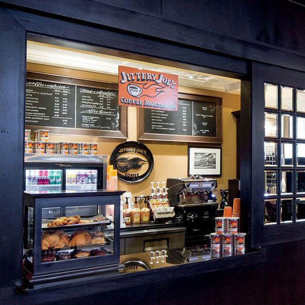 Jittery Joe's check out.