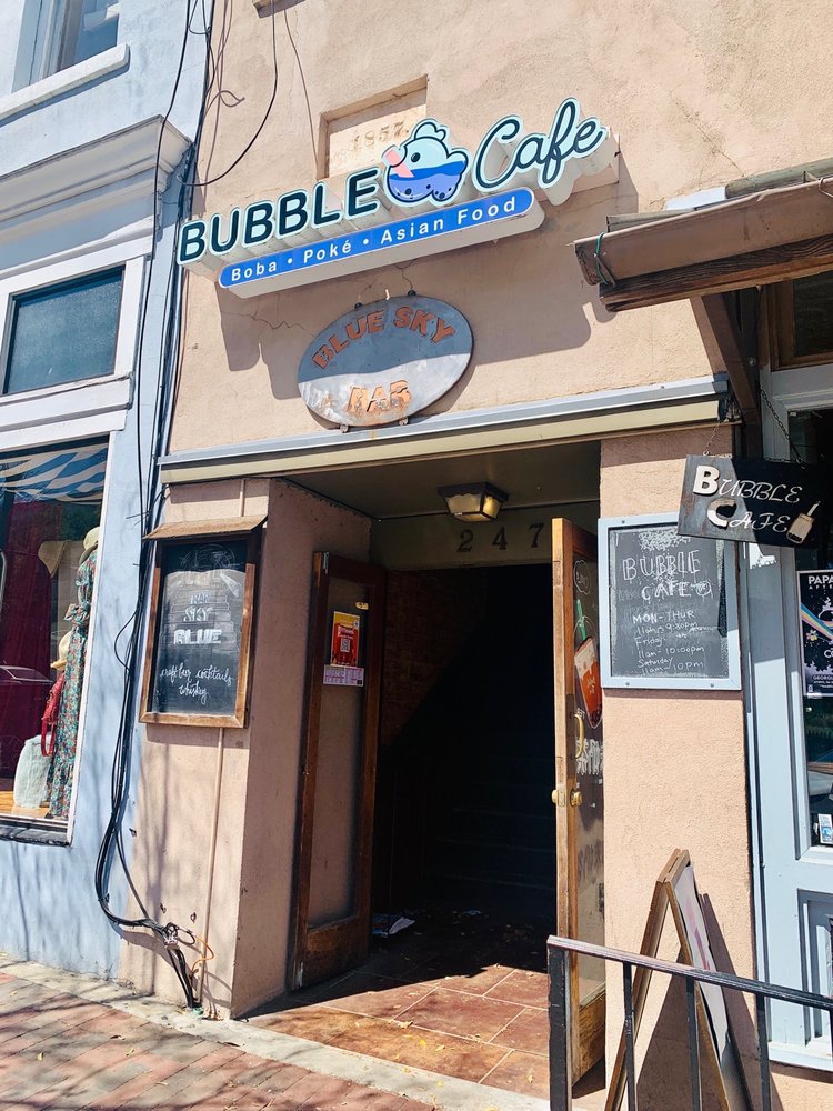Entrance of BUbble Cafe.