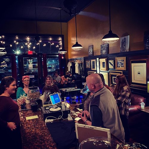 A bunch of people inside @Local.