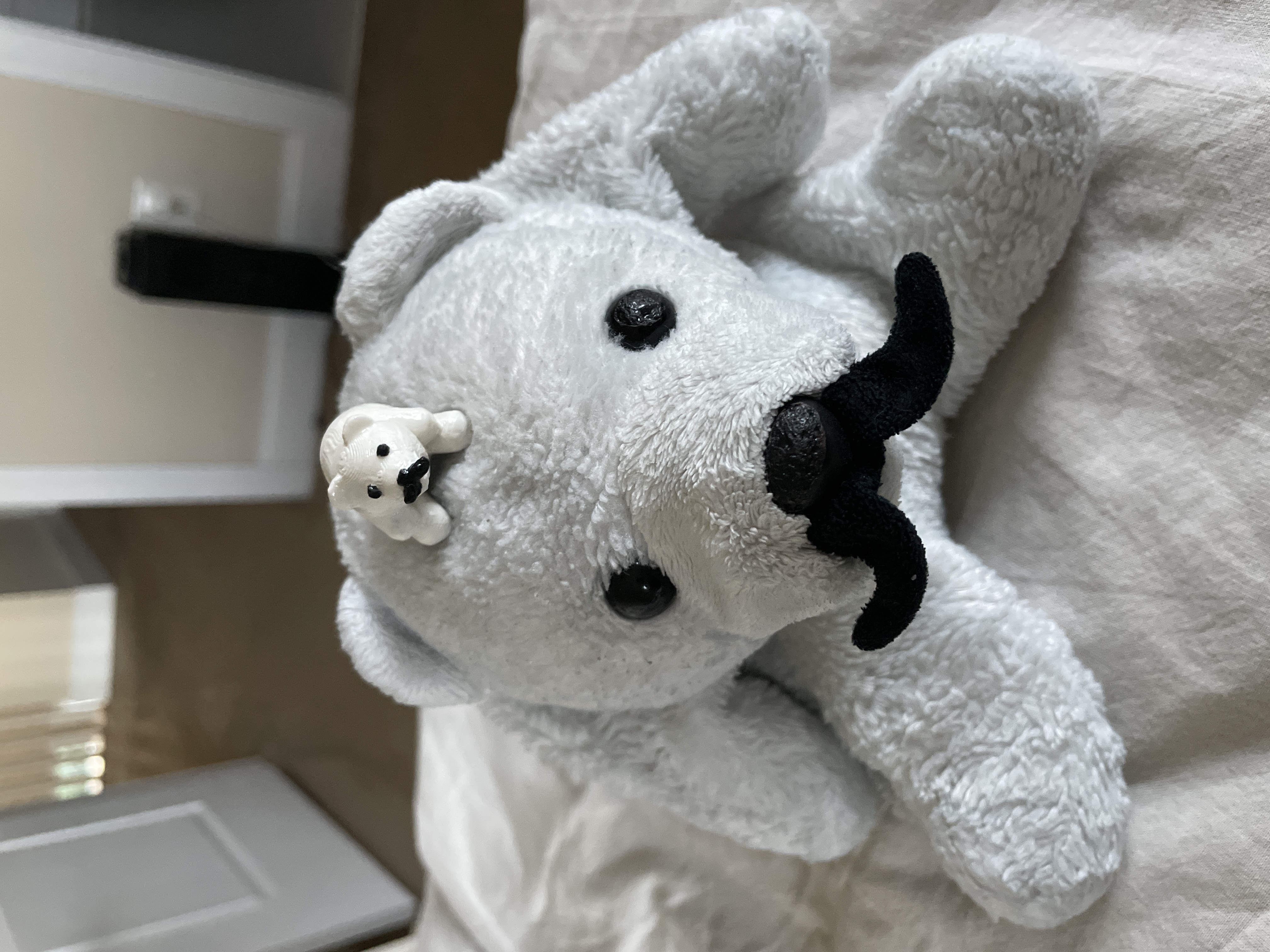 3D printed Stache on top of actual Stache